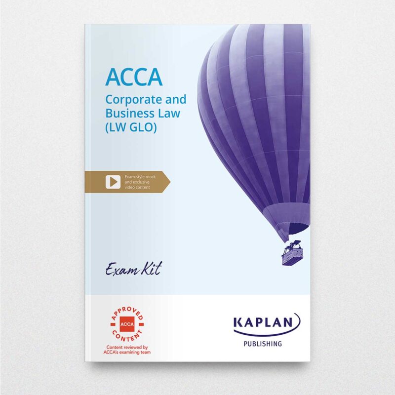 Bookstore near me Kaplan ACCA Corporate and Business Law Global Exam Kit 2023 2024
