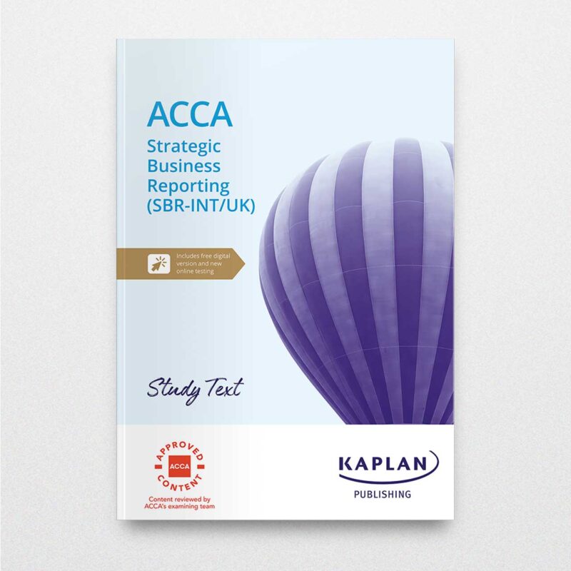 Bookstore near me Kaplan ACCA Strategic Business Reporting Study Text 2023 2024