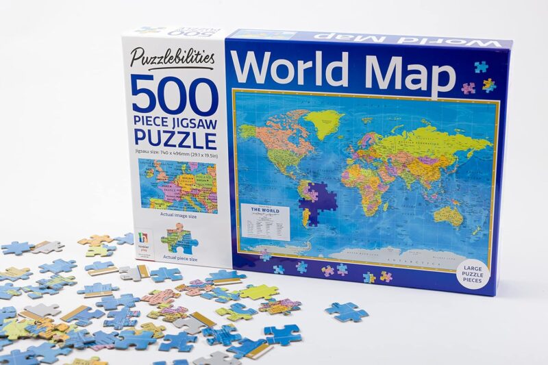 World Map 500 Piece Jigsaw Puzzle - Image 2