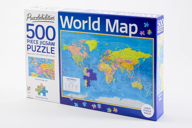World Map 500 Piece Jigsaw Puzzle - Image 3